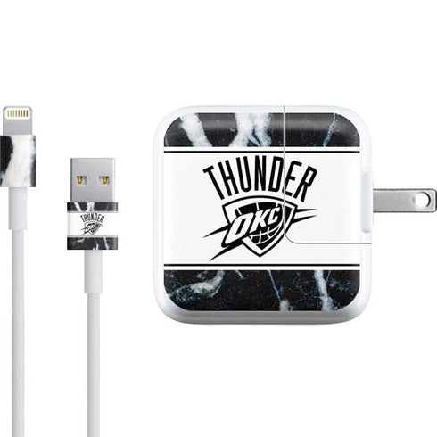 NBA Oklahoma City Thunder Marble iPad Charger (10W USB) Skin