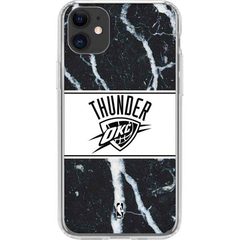 NBA Oklahoma City Thunder Marble iPhone 11 Clear Case