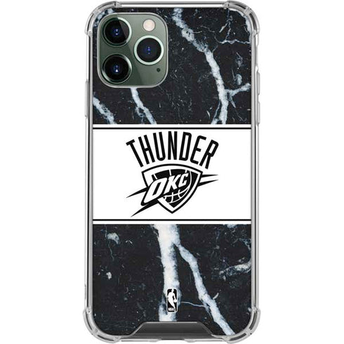 NBA Oklahoma City Thunder Marble iPhone 11 Pro Max Clear Case