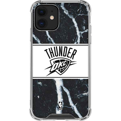 NBA Oklahoma City Thunder Marble iPhone 12 Mini Clear Case