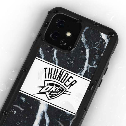 NBA Oklahoma City Thunder Marble iPhone 12 Mini Waterproof Case