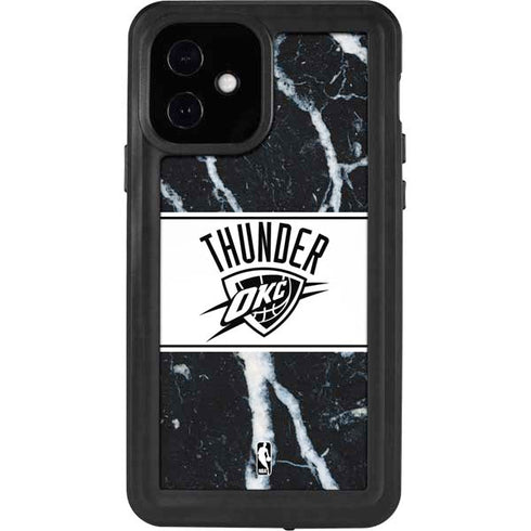 NBA Oklahoma City Thunder Marble iPhone 12 Waterproof Case