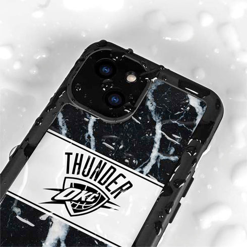 NBA Oklahoma City Thunder Marble iPhone 13 Mini Waterproof Case