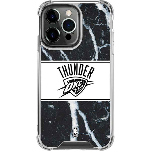 NBA Oklahoma City Thunder Marble iPhone 13 Pro Clear Case