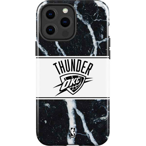NBA Oklahoma City Thunder Marble iPhone 13 Pro Max Impact Case