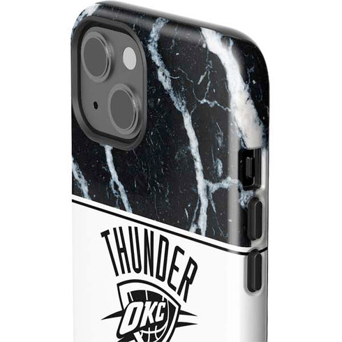 NBA Oklahoma City Thunder Marble iPhone 14 Plus Impact Case