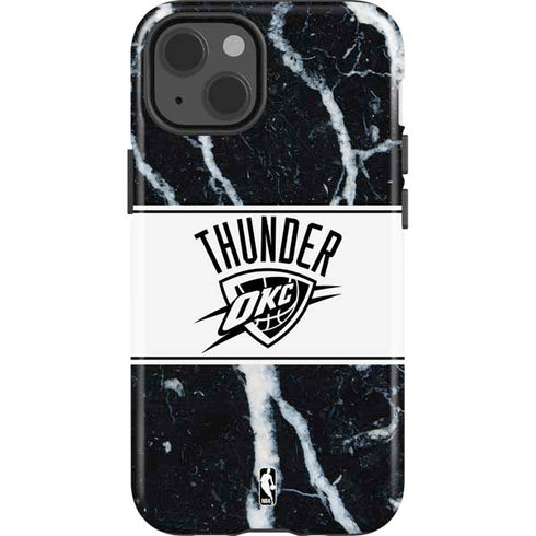 NBA Oklahoma City Thunder Marble iPhone 14 Impact Case
