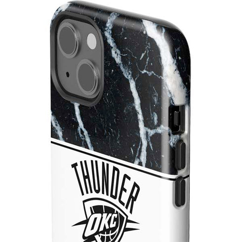 NBA Oklahoma City Thunder Marble iPhone 15 Impact Case