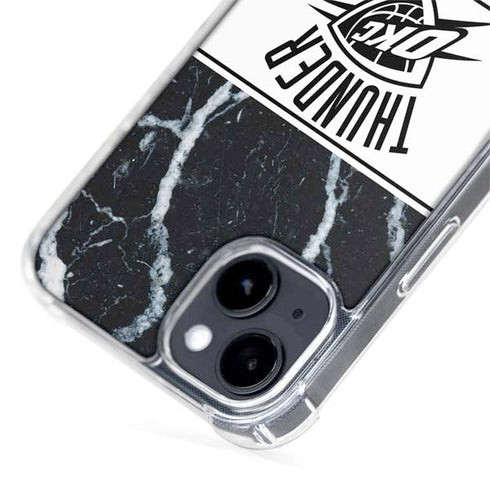 NBA Oklahoma City Thunder Marble iPhone 15 Plus MagSafe Case