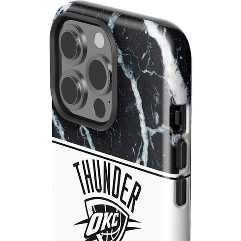 NBA Oklahoma City Thunder Marble iPhone 15 Pro Impact Case