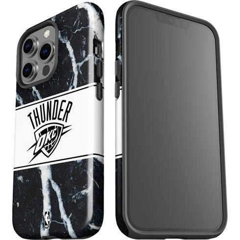 NBA Oklahoma City Thunder Marble iPhone 14 Pro Impact Case