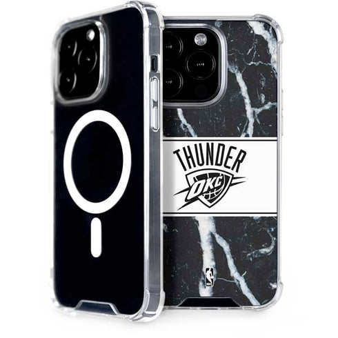 NBA Oklahoma City Thunder Marble iPhone 15 Pro MagSafe Case