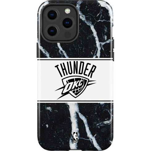 NBA Oklahoma City Thunder Marble iPhone 15 Pro Max Impact Case