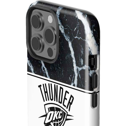NBA Oklahoma City Thunder Marble iPhone 14 Pro Max Impact Case