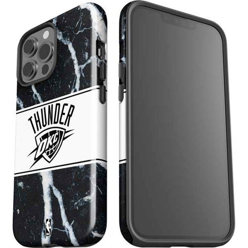 NBA Oklahoma City Thunder Marble iPhone 15 Pro Max Impact Case