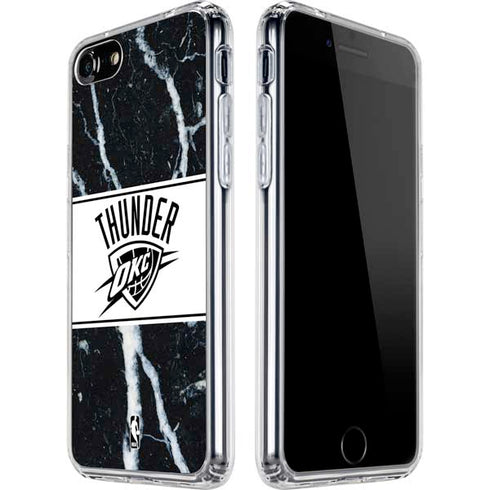 NBA Oklahoma City Thunder Marble iPhone SE (2nd & 3rd Gen) Clear Case