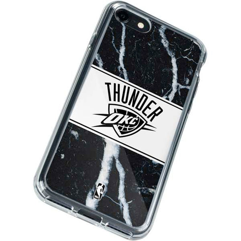 NBA Oklahoma City Thunder Marble iPhone SE (2nd & 3rd Gen) Clear Case