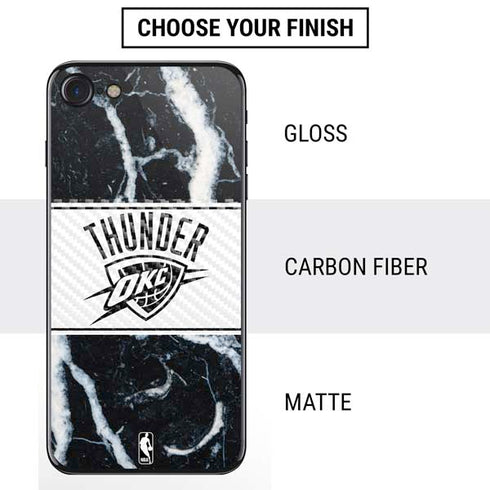 NBA Oklahoma City Thunder Marble iPhone SE (2nd & 3rd Gen) Skin