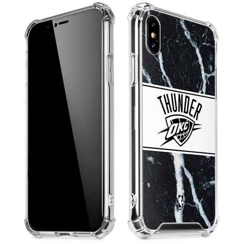 NBA Oklahoma City Thunder Marble iPhone XS Max Clear Case