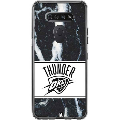 NBA Oklahoma City Thunder Marble LG K51/Q51 Clear Case