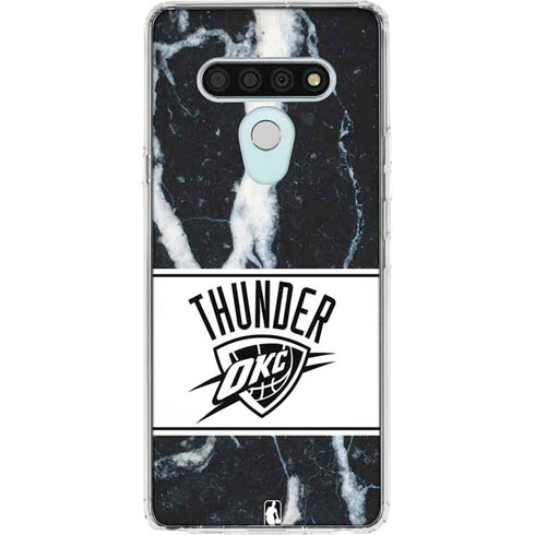 NBA Oklahoma City Thunder Marble LG Stylo 6 Clear Case