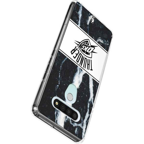 NBA Oklahoma City Thunder Marble LG Stylo 6 Clear Case