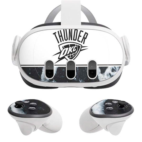 NBA Oklahoma City Thunder Marble Meta Quest 3 Skin