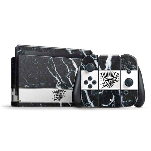 NBA Oklahoma City Thunder Marble Nintendo Switch Bundle Skin