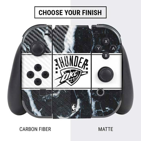 NBA Oklahoma City Thunder Marble Nintendo Switch Bundle Skin
