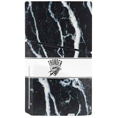 NBA Oklahoma City Thunder Marble PS5 Slim Disk Console Skin