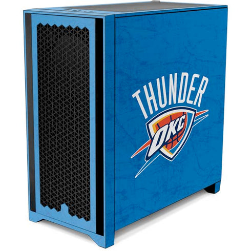 NBA Oklahoma City Thunder Primary Logo Corsair 4000D Tempered Glass Mid-Tower ATX Case Skin