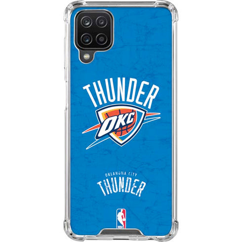 NBA Oklahoma City Thunder Primary Logo Galaxy A12 Clear Case