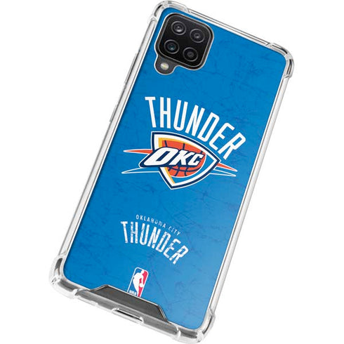 NBA Oklahoma City Thunder Primary Logo Galaxy A12 Clear Case