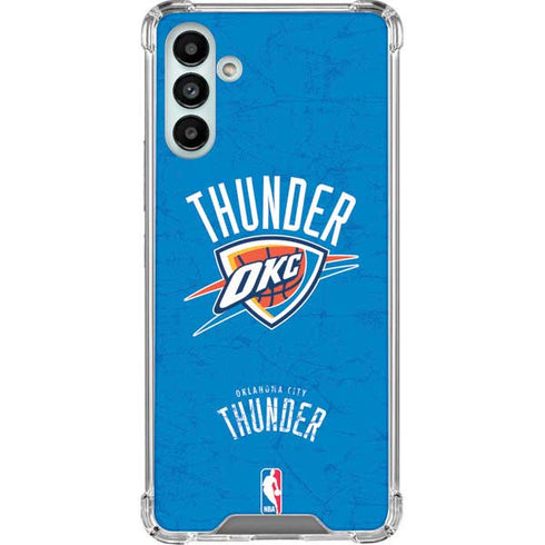 NBA Oklahoma City Thunder Primary Logo Galaxy A13 5G Clear Case