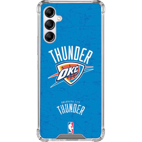 NBA Oklahoma City Thunder Primary Logo Galaxy A14 5G Clear Case
