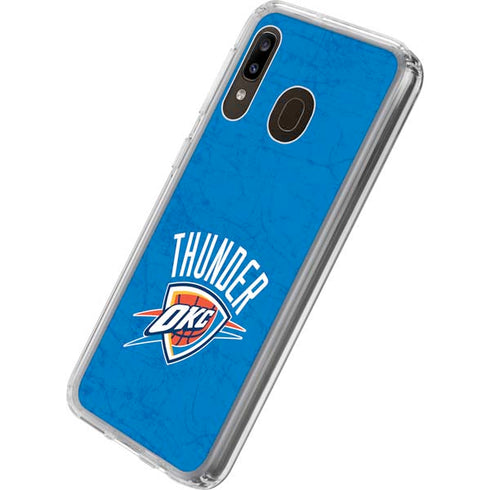 NBA Oklahoma City Thunder Primary Logo Galaxy A20 Clear Case
