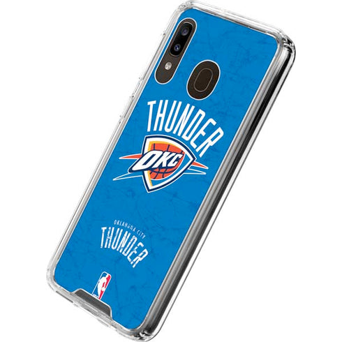 NBA Oklahoma City Thunder Primary Logo Galaxy A30 Clear Case