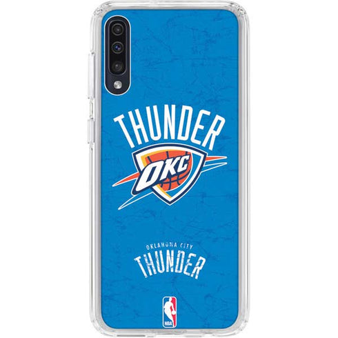 NBA Oklahoma City Thunder Primary Logo Galaxy A50 Clear Case