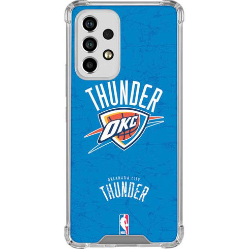 NBA Oklahoma City Thunder Primary Logo Galaxy A53 5G Clear Case