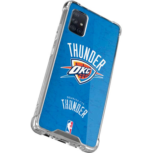NBA Oklahoma City Thunder Primary Logo Galaxy A71 5G Clear Case