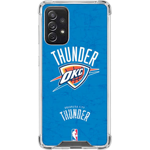 NBA Oklahoma City Thunder Primary Logo Galaxy A72 5G Clear Case