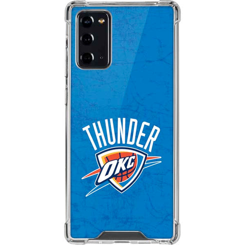 NBA Oklahoma City Thunder Primary Logo Galaxy Note20 5G Clear Case
