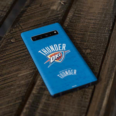 NBA Oklahoma City Thunder Primary Logo Galaxy S10 Plus Skin