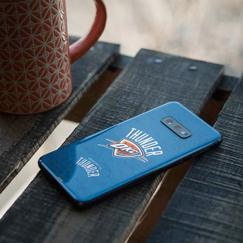 NBA Oklahoma City Thunder Primary Logo Galaxy S10e Skin