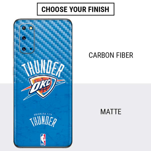 NBA Oklahoma City Thunder Primary Logo Galaxy S20 Skin