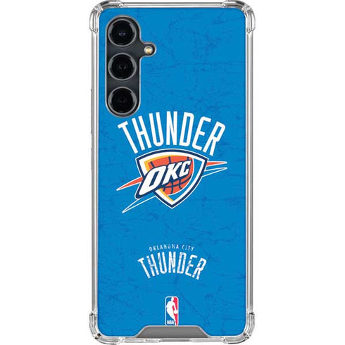 NBA Oklahoma City Thunder Primary Logo Galaxy S23 FE Clear Case