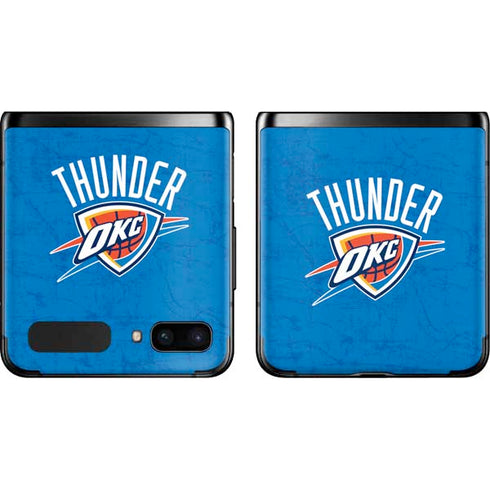 NBA Oklahoma City Thunder Primary Logo Galaxy Z Flip Skin
