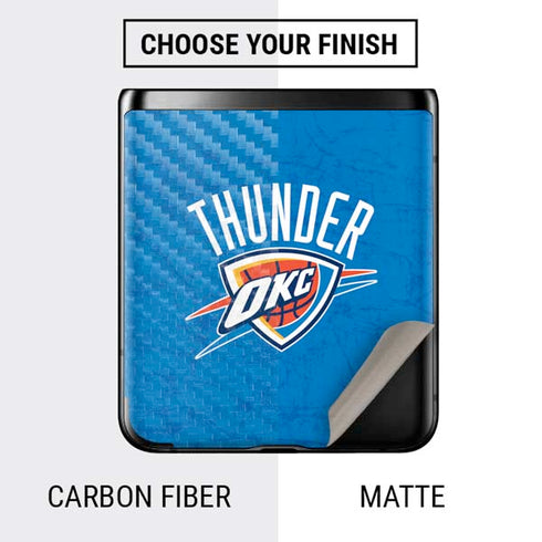 NBA Oklahoma City Thunder Primary Logo Galaxy Z Flip Skin