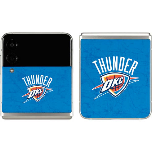 NBA Oklahoma City Thunder Primary Logo Galaxy Z Flip3 5G Skin