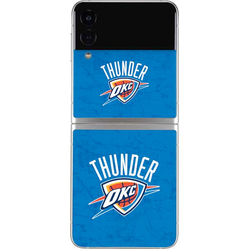 NBA Oklahoma City Thunder Primary Logo Galaxy Z Flip3 5G Skin